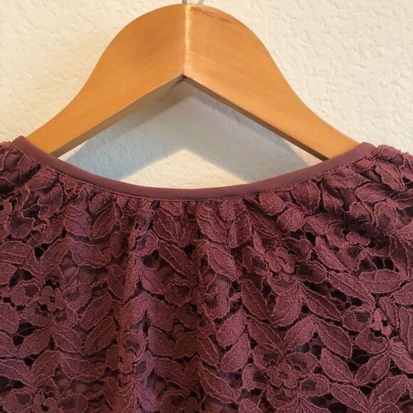 Pins and needles mauve lace bomber jacket S - Picture 5 of 8